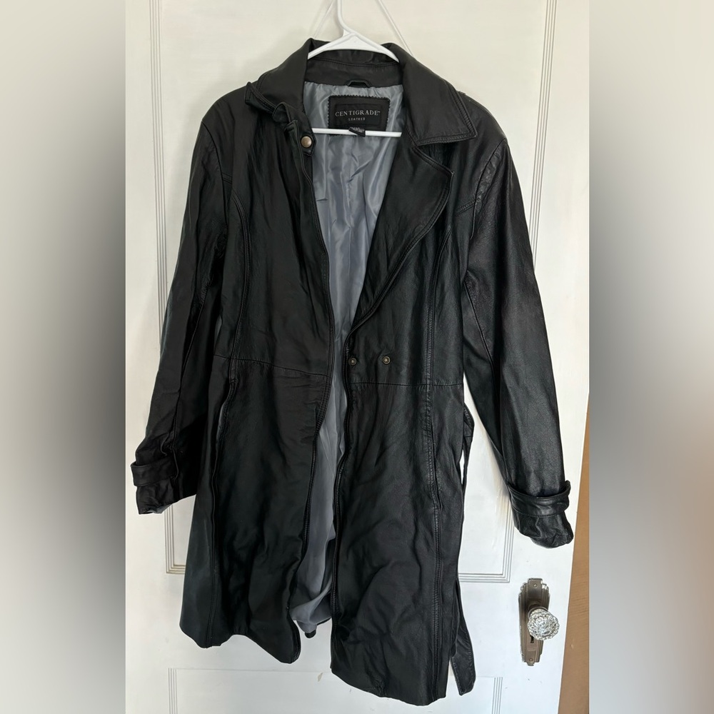 Centigrade Leather Coat - L